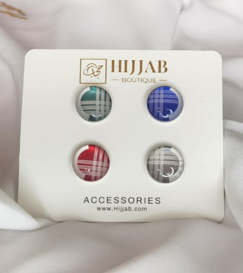 Hijab Accessories - 4 Pcs ( 4 pair ) Islam Women Scarves Magnetic Brooch Pin 100298858 - Turkey