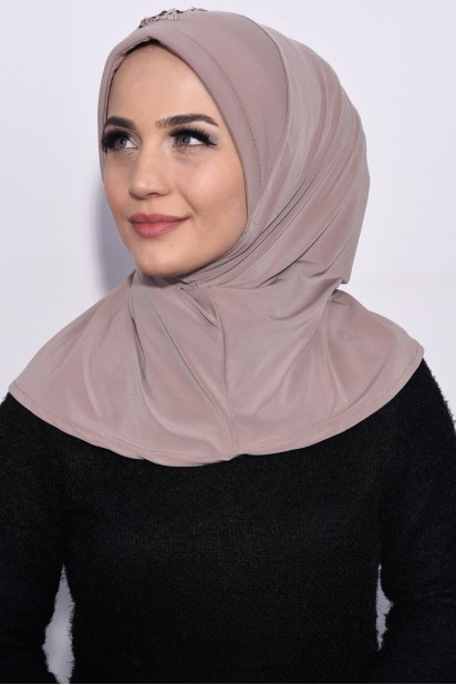 Practical Sequin Hijab Light Mink 100285494