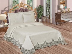 Carpet - Latex Non-Slip Base Digital Print Velvet Carpet Megan Gray-White 80x300 cm 100330364 - Turkey