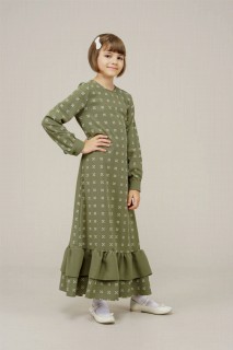 Young Girl Pleat Detailed All-Down Dress 100352554
