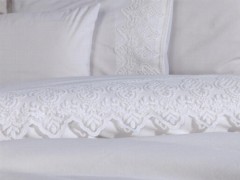 French Lacy Husna Dowry Duvet Cover Set Cream 100331875