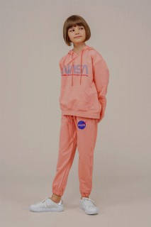 Lingerie & Pajamas - Young Girl's Text Printed Tracksuit Set 100352564 - Turkey