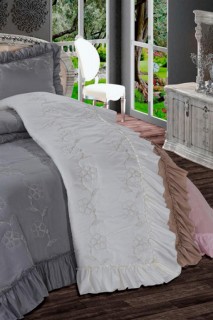 Dowery Angel 3-Piece Quilted Bedspread Set Cream 100344819