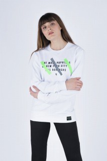 Sweatshirt - Women's Printed Sweatshirt 100326365 - Turkey