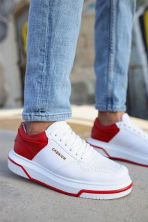 Shoes - White Sole Men's Shoes WHITE/RED 100342005 - Turkey