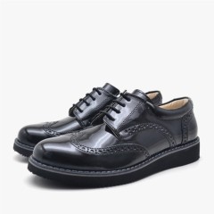 Rakerplus Hidra Patent Leather Lace-up School Shoes for Collage Boys 100278532