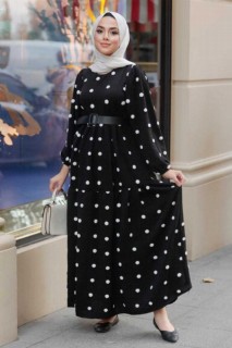 Daily Dress - Black Hijab Dress 100341757 - Turkey