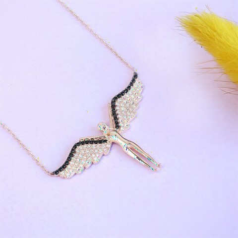 Necklaces - Angel Silver Women's Necklace 100347375 - Turkey