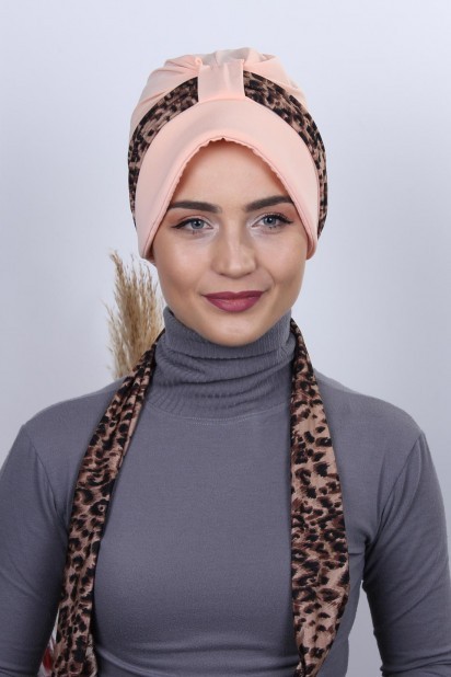 Woman Bonnet & Turban - قبعة وشاح بونيه فم جرو - Turkey