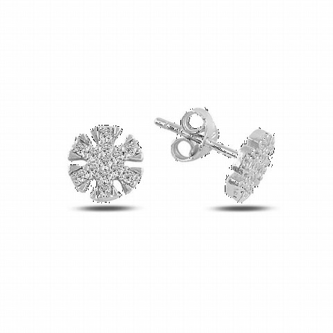 Jewelry & Watches - Snowflake Model Silver Earrings 100347096 - Turkey