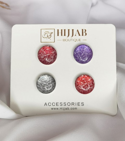 Magnetic Brooches - 4 Pcs ( 4 pair ) Islam Women Scarves Magnetic Brooch Pin 100298879 - Turkey