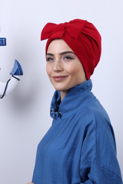 Double-Sided Bonnet Red with Bow 100285288