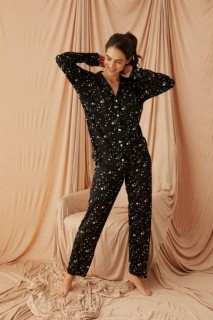 Women's Buttoned Pajamas Set 100325981