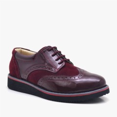 Sport - Chaussures à lacets en cuir verni Hidra pour écoliers 100278536 - Turkey