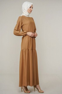 Women's Long Dress With Pearl Detailed 100326000
