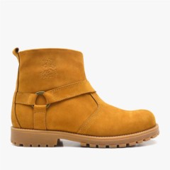 Chiron Series Genuine Leather Yellow Zipper Winter Boots 100278616