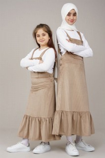 Daily Dress - Young Girl Pleated Gilet Dress 100325673 - Turkey