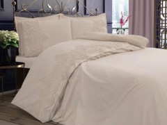 Bedding - French Guipure Deren Double Duvet Cover Set Cream 100331811 - Turkey