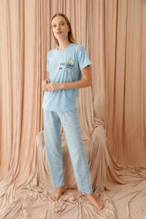 Women's Patterned Short Sleeve Pajamas Set 100325973