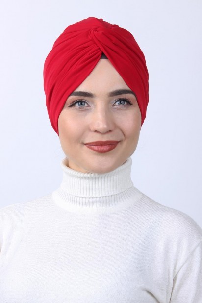 Woman - Knot Bonnet Red 100285314 - Turkey