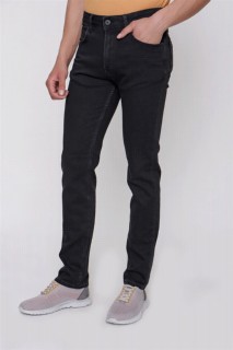 pants - Men's Black Monaco Denim Jeans Dynamic Fit Casual Fit 5 Pocket Trousers 100350844 - Turkey