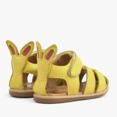 Bunny Genuine Leather Yellow Sandals for Sandals 100352418