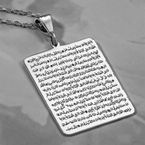 Miftahül Prayer of Heaven Embroidered Silver Necklace 100346409