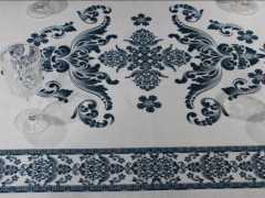 Suna Rectangle Printed Table Cloth Petrol 100330745