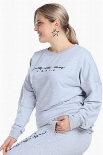 Angelino Plus Size Gray Sweatshirt 100276576