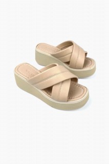 Nuno Nude Filled Sole Slippers 100344357