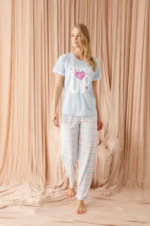 Women's Patterned Short Sleeve Pajamas Set 100325970