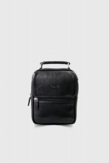 Leather - Guard Small Size Black Leather Handbag 100345245 - Turkey
