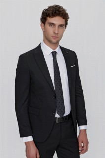 Men Black Basic Torino Slim Fit Slim Fit 6 Drop Jacquard Suit 100350997