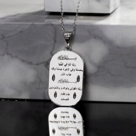 Others - Prayers of the Lord Sterling Silver Necklace 100350129 - Turkey
