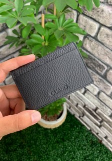 Wallet - Porte-cartes Guard en cuir noir mat 100345845 - Turkey