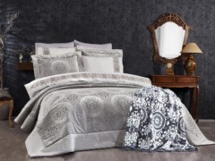 Bed Covers - Ensemble de couvre-lit 3 pièces Granada Dowry Land Rose séchée 100332057 - Turkey