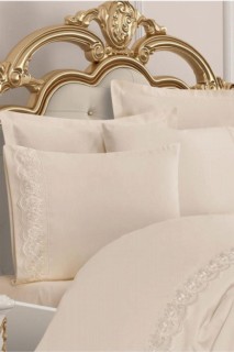 French Lace Lalemzar Dowry Duvet Cover Set Cream 100259156