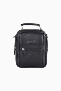 Guard Large Size Black Genuine Leather Handbag 100346322
