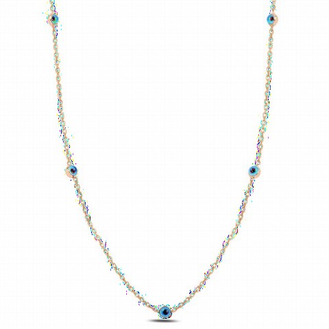 Other Necklace - Evil Eye Bead Stone Women's Silver Necklace 100346961 - Turkey