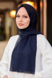 Other Shawls - Lacivert Hijab Shawl 100339224 - Turkey