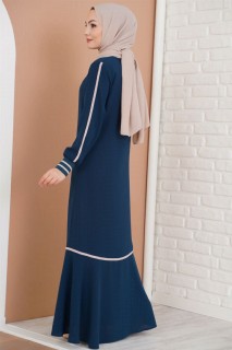 Women's Sleeves Striped Abaya 100342670