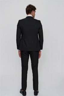 Men's Black Martin Slim Fit Slim Fit 6 Drop Jacquard Suit 100350984