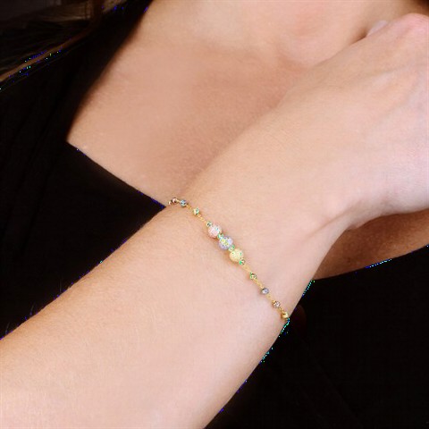 jewelry - Three Ball Dorica Silver Bracelet 100349623 - Turkey