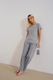 Women's Short Sleeved Pajamas Set 100325439