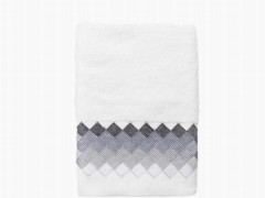 Dowry Land Set of 6 Hera Hand Face Towels Gray White 100329730