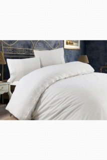 French Guipure Liverne Double Duvet Cover Set Cream 100330813