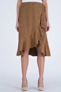 Women's Side Zipper Wrapped Skirt 100326235