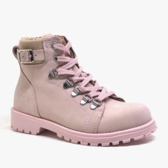 Girl Shoes - حذاء شتوي غريفون بناتي من الجلد الطبيعي باللون الوردي مع الرمز البريدي 100278751 - Turkey