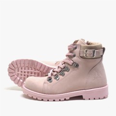 Griffon Genuine Leather Pink Girl's Winter Boots with Zip 100278751