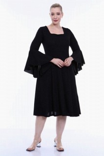 Plus Size Square Collar Sleeves Cape Glittery Evening Dress 100276677